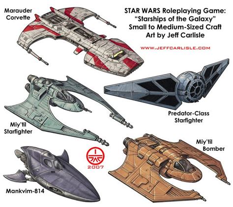 Star Wars Rpg Starships Of The Galaxy Small To Medium Vessels Artofit