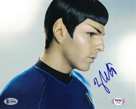 Zachary Quinto Signed Star Trek 8x10 Photo Beckett Coa Pristine Auction