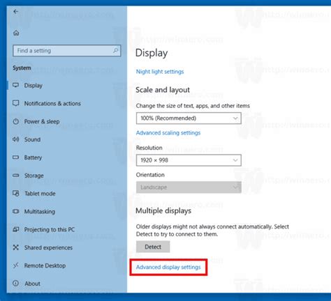 How To View Detailed Display Information In Windows 10