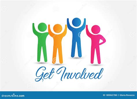 Social Media People Get Involved Logo Vector Stock Vector Illustration Of Diverse Card 180062788