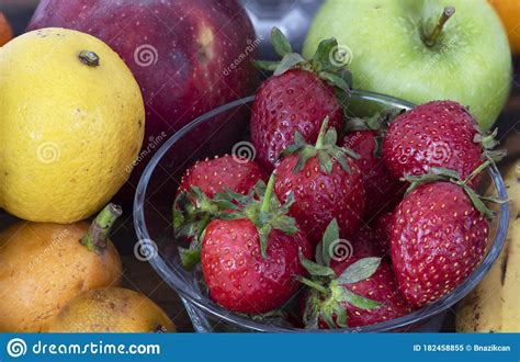 A Compilation Of Mixed Fresh Fruits Stock Image Image Of Breakfast