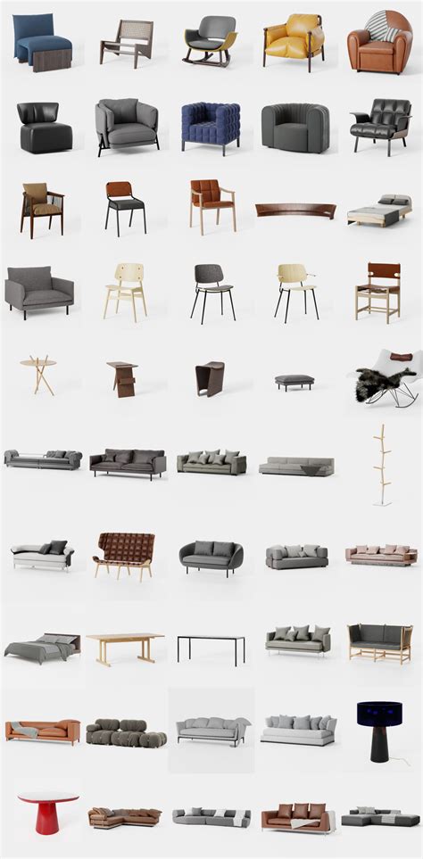 50 Free Cc0 Furniture 3d Models For Blender Blendernation