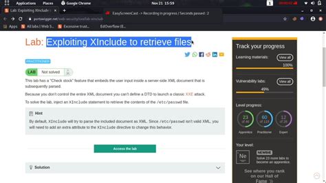 Exploiting Xinclude To Retrieve Files Video Solution 2020 Youtube