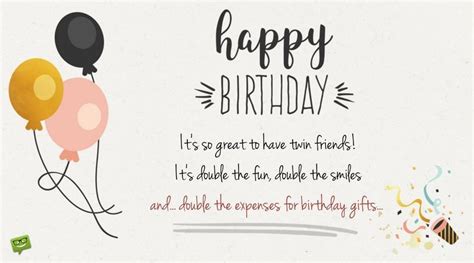 Funny Twin Birthday Cards Happy Birthday To You And To You Birthday Wishes For Twins Birthdaybuzz