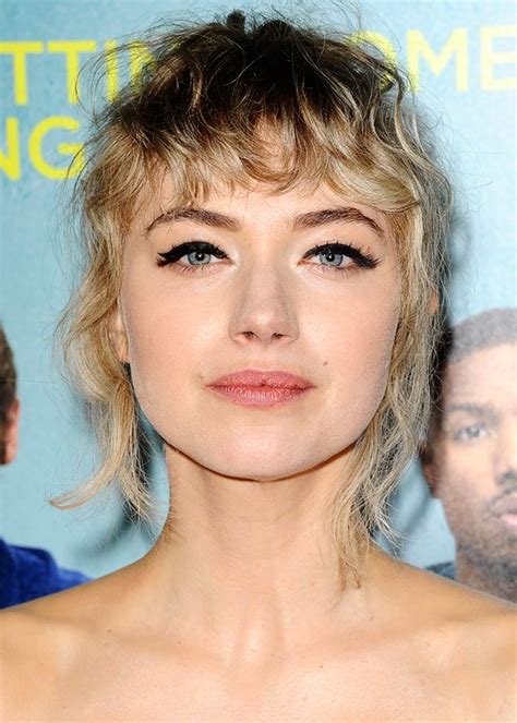 Imogen Poots Curly Hair Photos Wavy Bangs Hairstyles With Bangs