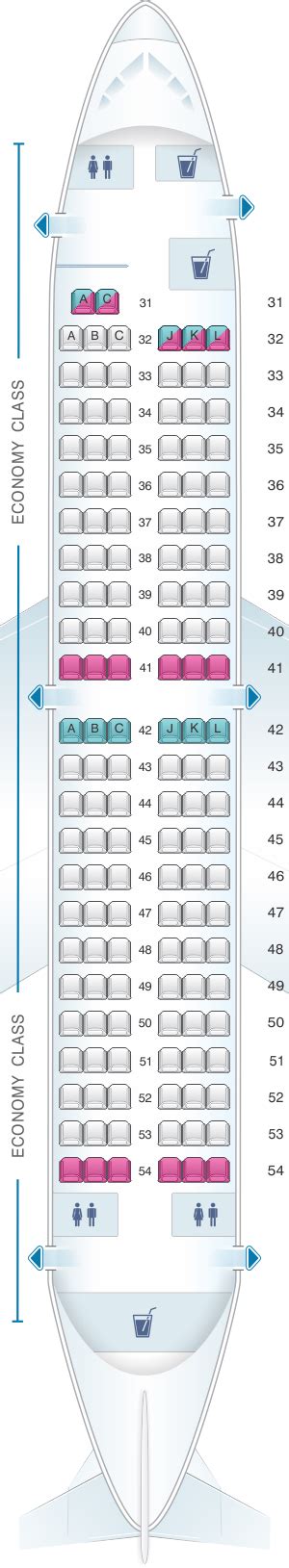 Seat Map China Eastern Airlines Boeing B737 700 140pax Seatmaestro