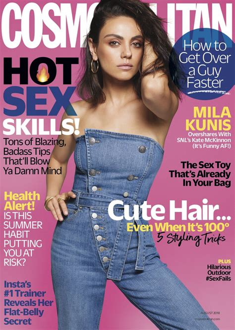 Mila Kunis In Cosmopolitan Magazine August 2018 Issue Hawtcelebs