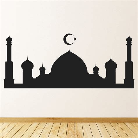 Mosque Moon Symbol Islam Wall Sticker