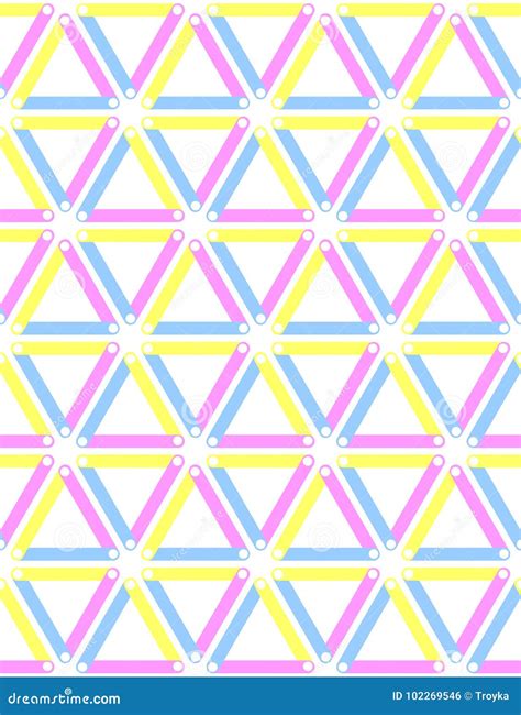 Seamless Triangles Diamonds And Hexagons Pattern Stock Vector