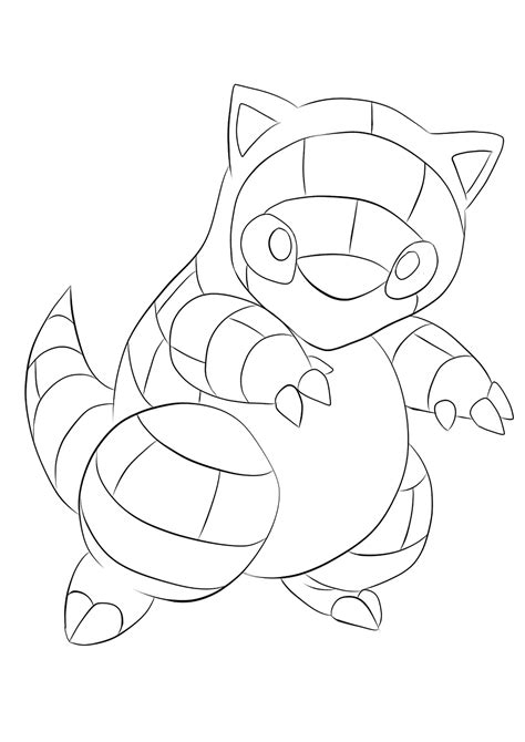 Print pokemon coloring pages for free and color our pokemon coloring! Sandshrew No.27 : Pokemon Generation I - All Pokemon ...