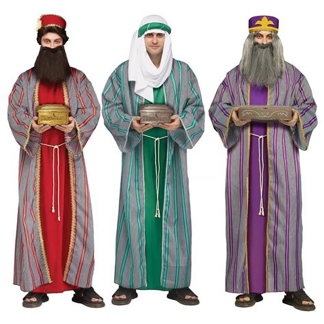 Three Wise Men Costume Adult Christmas Nativity Fancy Dress