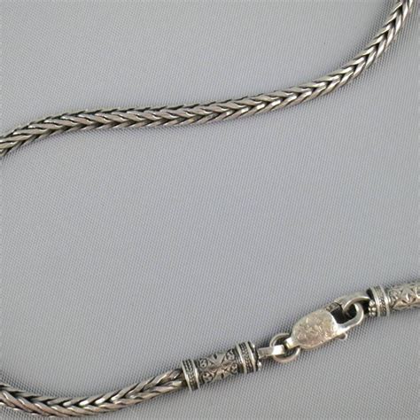 Konstantino Sterling Silver Braided Chain 14k Gold Ruby
