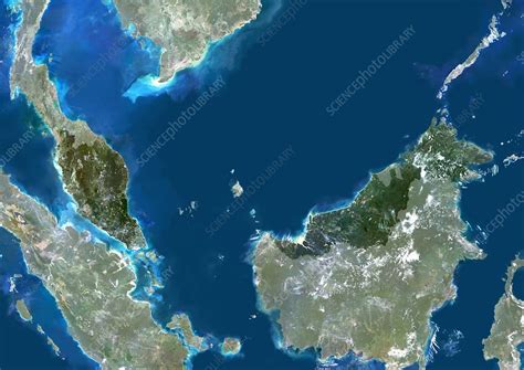 Malaysia Satellite Image Stock Image C0035739 Science Photo Library