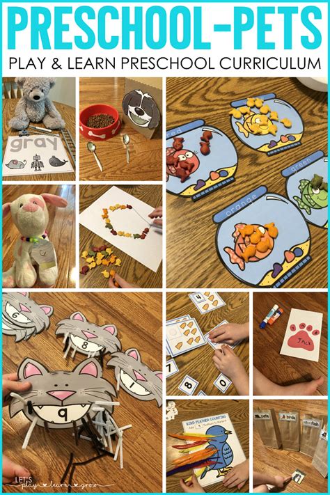 Pet Themed Preschool Activities Preschool Pet Activities Play Based