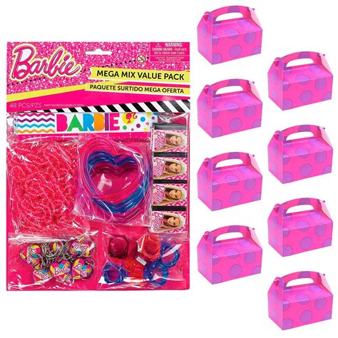 Barbie Favor Gable Boxes Barbie Party Favor Boxes Barbie Treat Boxes