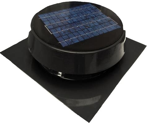 Remington Solar Solar Attic Fan Roof Mount 20 Watt Black The Home