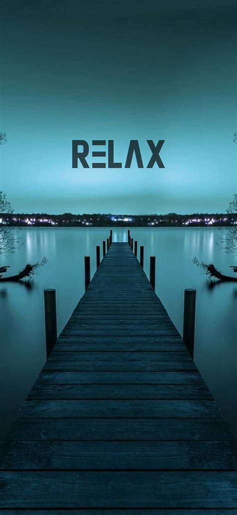 Download Relax Pier Motivational Mobile Wallpaper