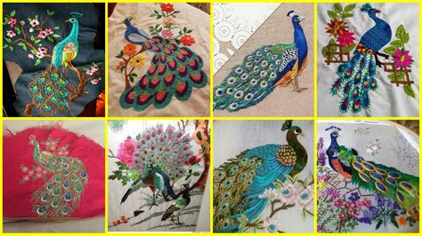 Peacock Hand Embroidery Peacock Embroidery Designs Peacock