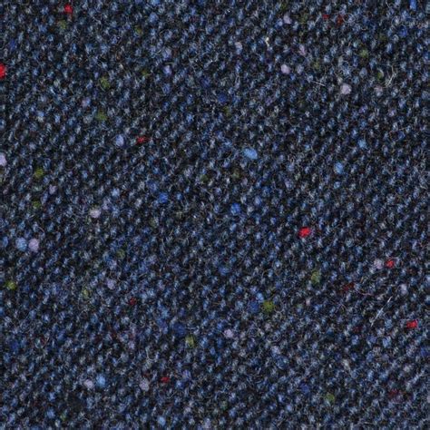 Navy Blue All Wool Irish Donegal Tweed Yorkshire Fabric