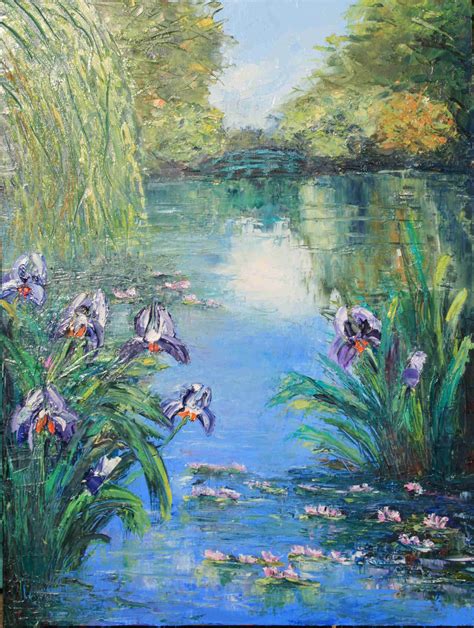 Claude Monet Irises Artist Monet Impressionist Paintings Monet Art