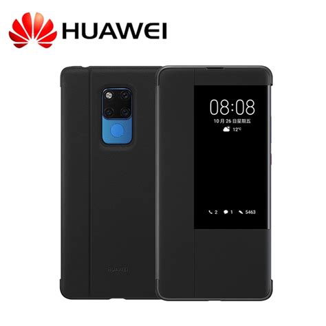 Original Huawei Mate 20 Pro Case Official Smart Wake Up Sleep Pu