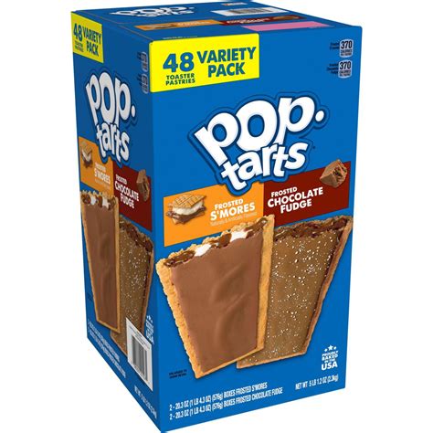 pop tarts frosted variety pack 48 toaster pastries 24 s mores 24 chocolate fudge walmart