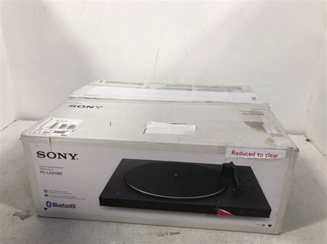 John Pye Auctions Sony Stereo Turntable System Model Ps Lx310bt Rrp