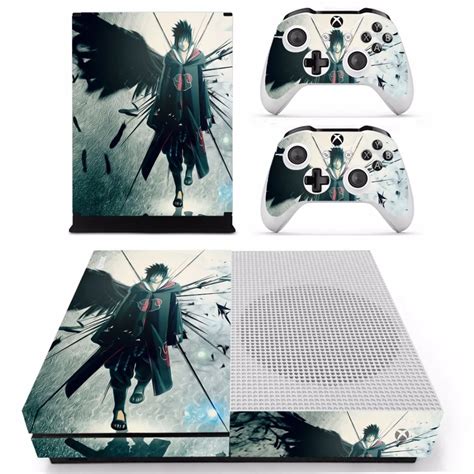 Anime Naruto Sasuke Skin Sticker For Microsoft Xbox One S Console And 2