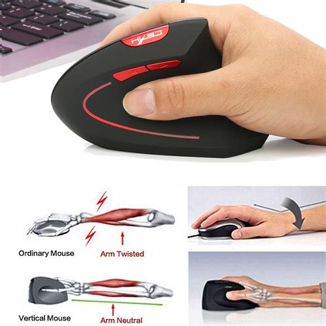 24ghz Wireless Vertical Mouse Ergonomic Optical Mouse With 2400dpi Joy
