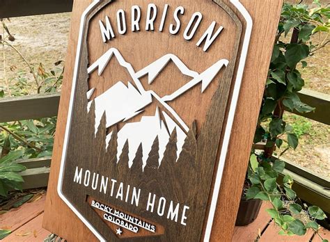 Mountain Home Sign Mountain T Rustic Home Decor Mountain Lodge