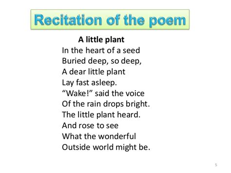 Start studying english poem recitation. Class 8 english lesson 5 a little plant