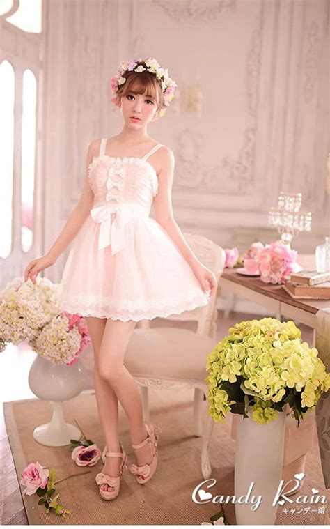 sweet peach bow princess lace dress girly dresses lace pink dress kawaii dress