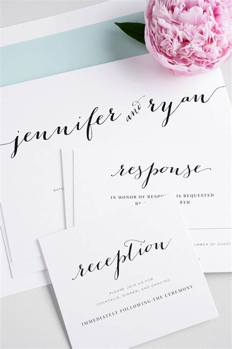Windows is a bit basic when it comes to fonts for wedding invitations. Rustic Script Wedding Invitations in Mint - Wedding ...