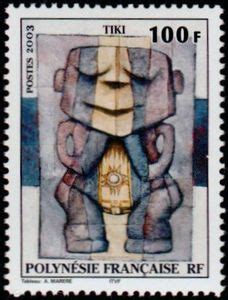 Stamp Tiki French Polynesia Art Yt Pf Mi Pf Sn Pf Sg Pf