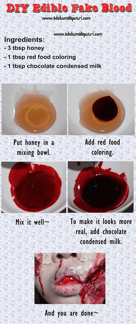 Nov 17, 2020 · creating edible fake blood using corn syrup 1. Lala's Wonderland ♥ | Beauty Blogger Indonesia: Tutorial ...