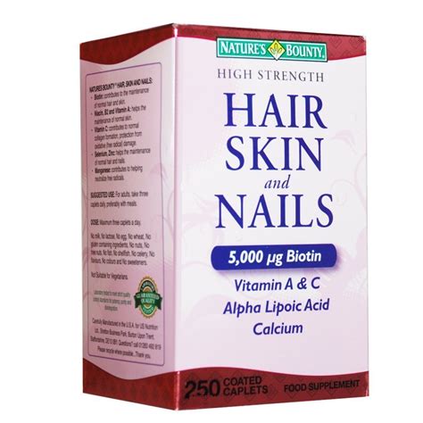 Natures Bounty Extra Strength Hair Skin Nails 250 Count Ebay
