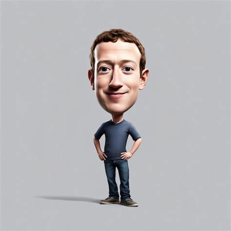 Premium Ai Image Mark Zuckerberg Small Body With Big Head