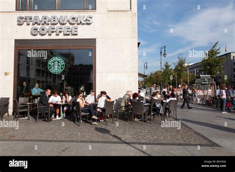 Starbucks Coffee at the Brandenburg Gate (Brandenburger Tor) in Berlin