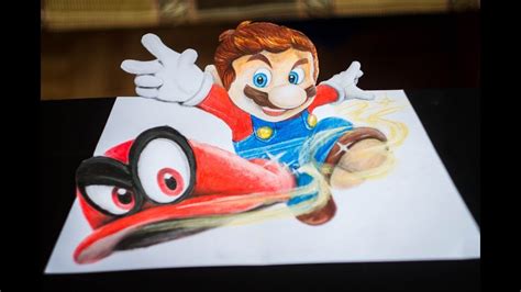 How to draw cappy | super mario odyssey. Speed Drawing: Super Mario Odyssey | Super mario, Mario ...