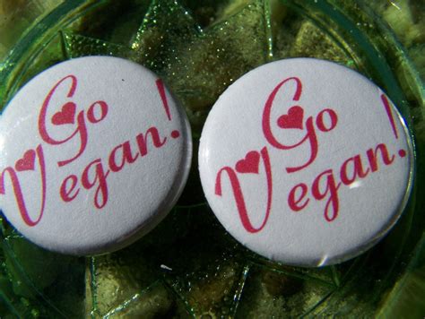 Girly Hearts Go Vegan 1 Inch Pinback Button I Have A Problem With