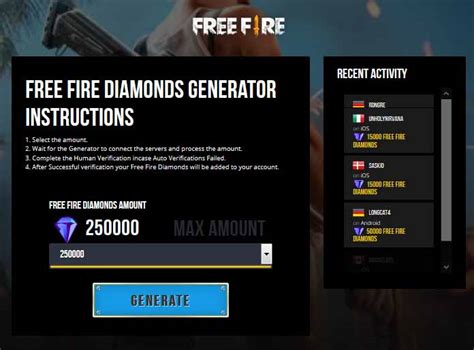 Free fire online generator tool. Kumpulan Generator Diamond FF Free Fire Terbaru 2020 ...