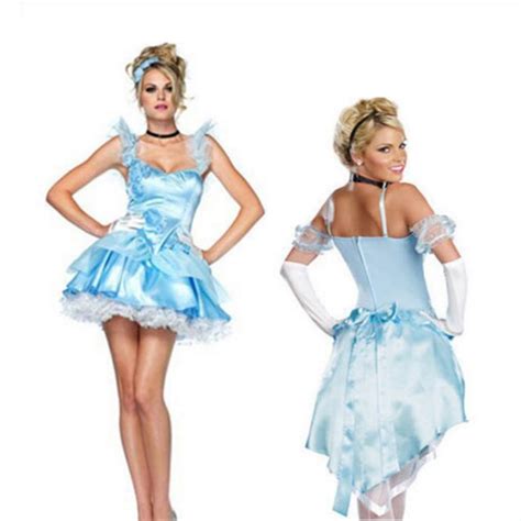 Adult Sexy Sleeping Beauty Blue Dress Halloween Cosplay Costume