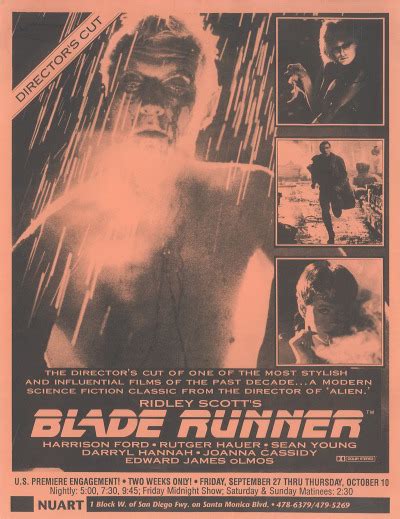 Future Noir Poster Ad For The Blade Runner Screening At Nuart