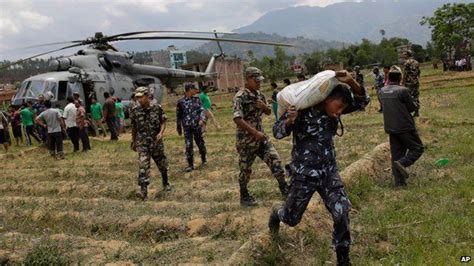 Nepal Earthquake Nine Out Of 10 Soldiers In Rescue Mission Bbc News