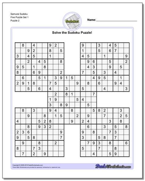 These Free Printable Sudoku Puzzles Range From Easy To Hard Including