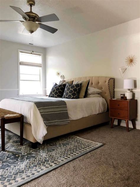 A Serene Mid Century Modern Coastal Style Master Bedroom Makeover