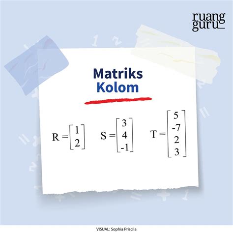 Mengenal Matriks Pengertian Jenis Dan Transpose Matematika Kelas 11