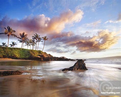 Hawaii Maui Makena Secret Beach Stock Photo