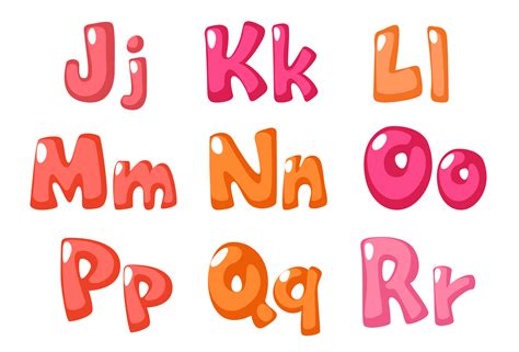 Cute Bold Font In Pink Color For Kids Part 2 533186 Vector Art At Vecteezy