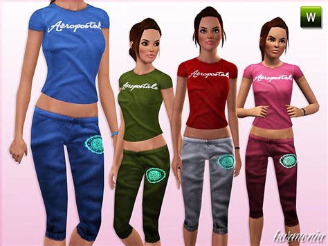 The Sims Resource Harmonia Loungewear Set